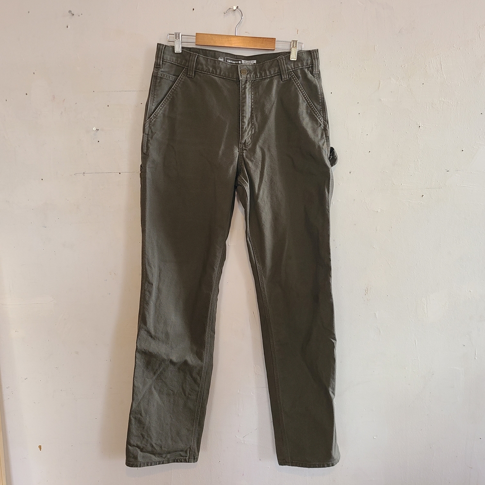 Carhartt Coffee Washed Duck Pants 34W 36L